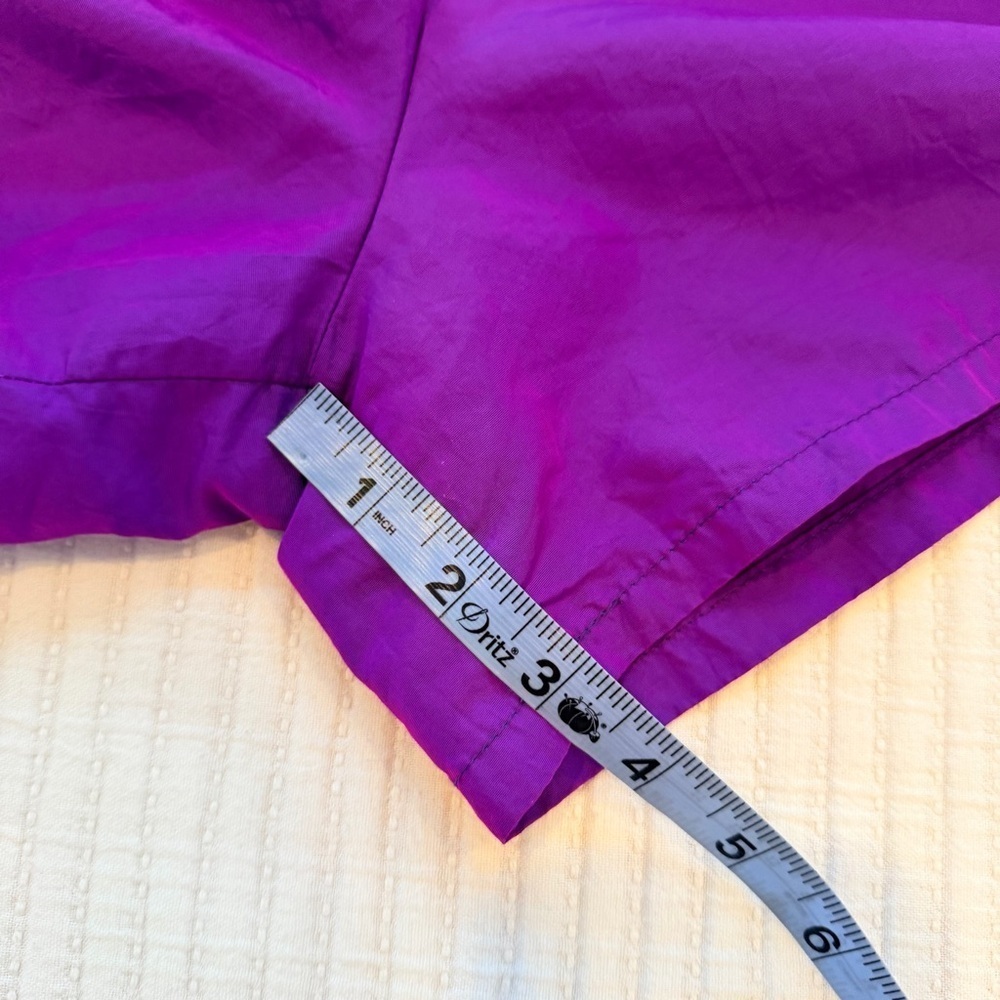 Pacific Connections Vintage 80's Neon Purple Pull On Shorts 3" Inseam Size Large - Picture 10 of 10